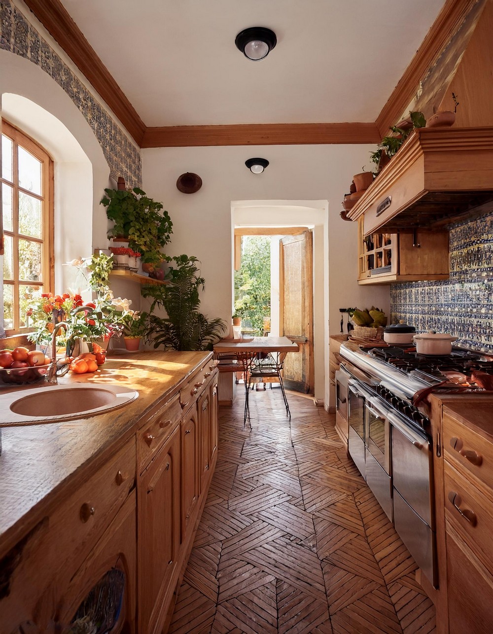 Casual and Elegant Spanish Kitchen