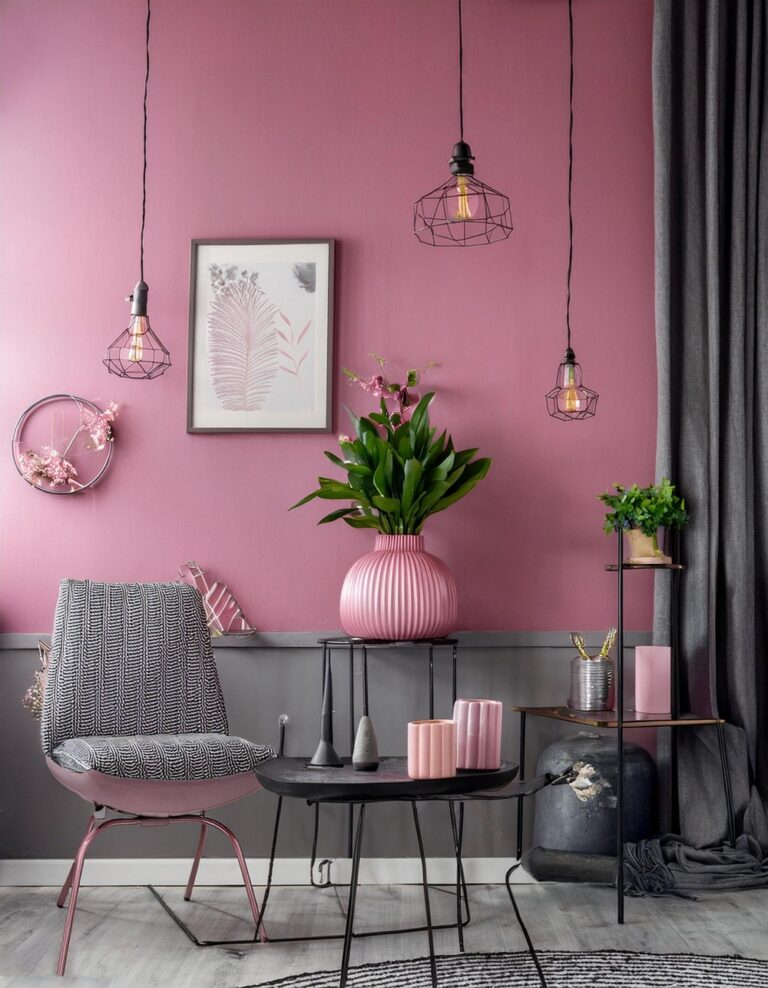 Industrial Chic with a Pink Twist