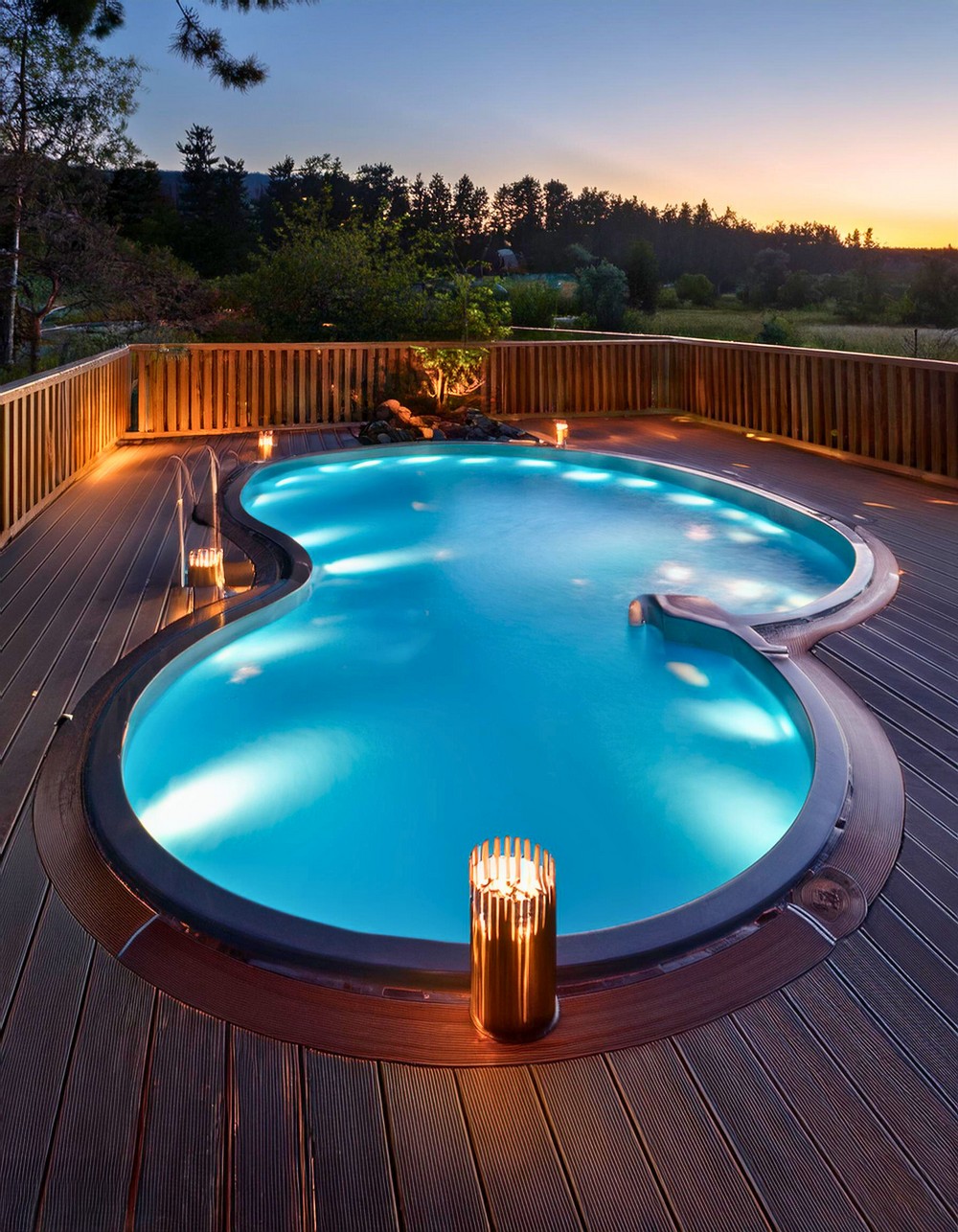 LED-Lit Water Feature