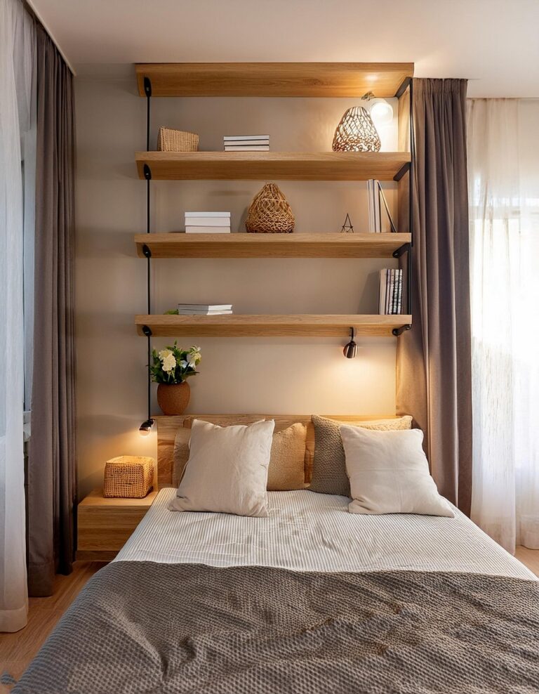 Wall-mounted shelves