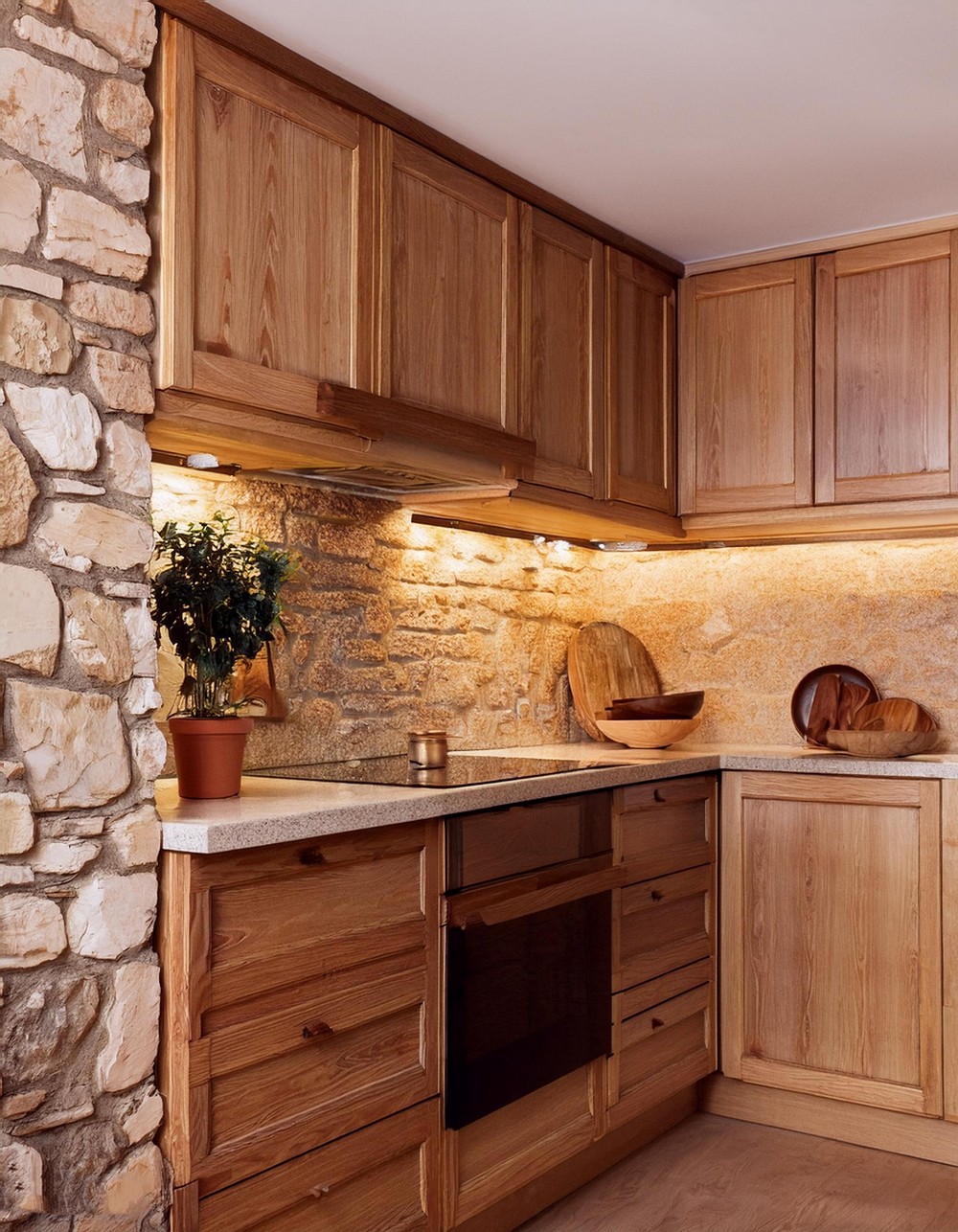 Stone and wood