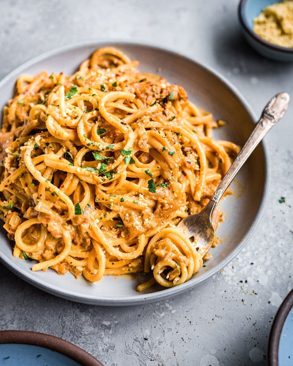 10-Ingredient Creamy Vegan Pantry Pasta