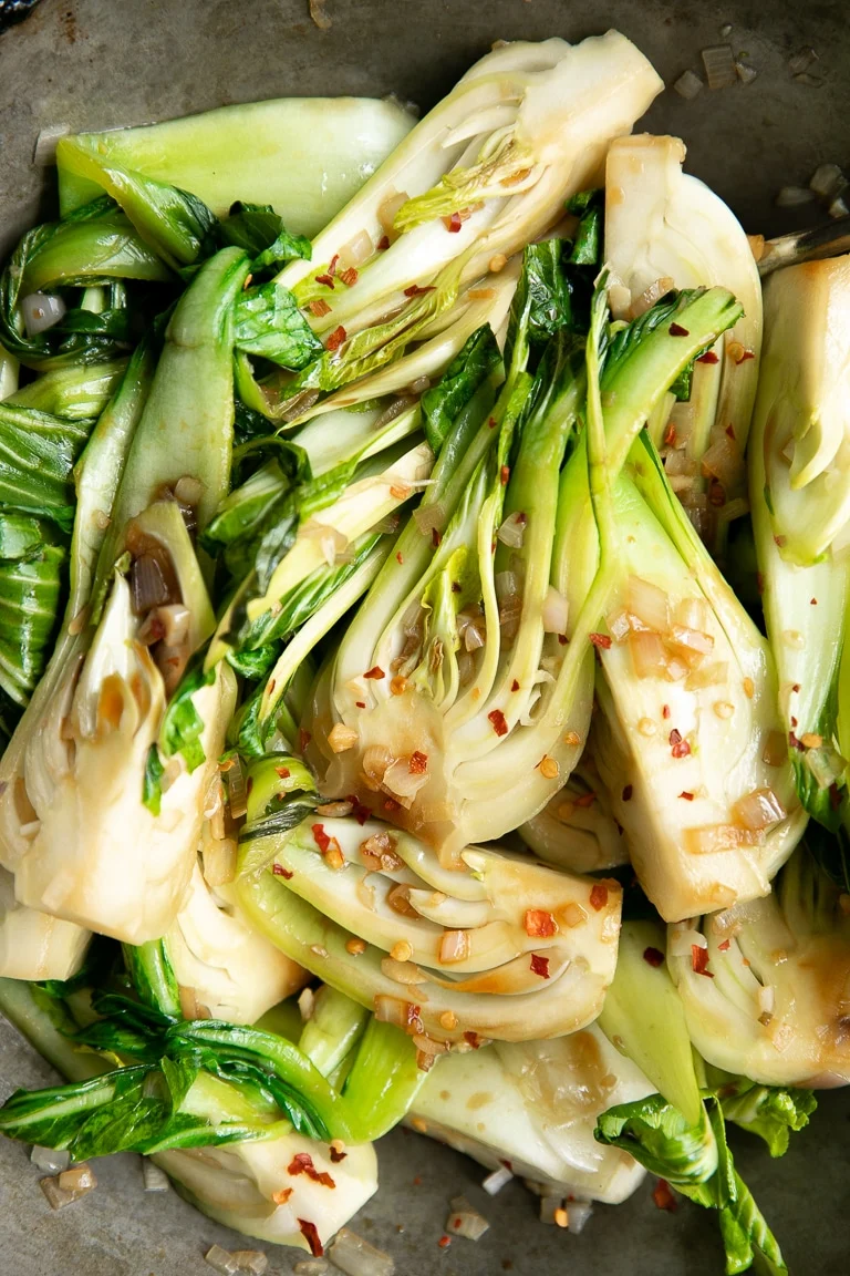 10 Minute Garlic Bok Choy Recipe