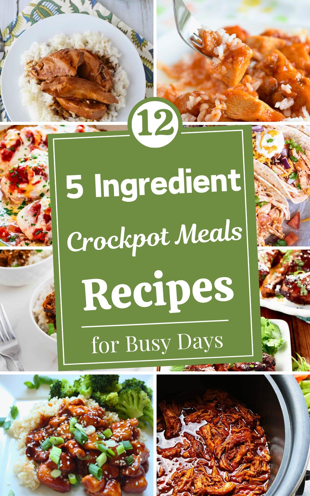 12 Easy 5 Ingredient Crockpot Meals for Busy Days