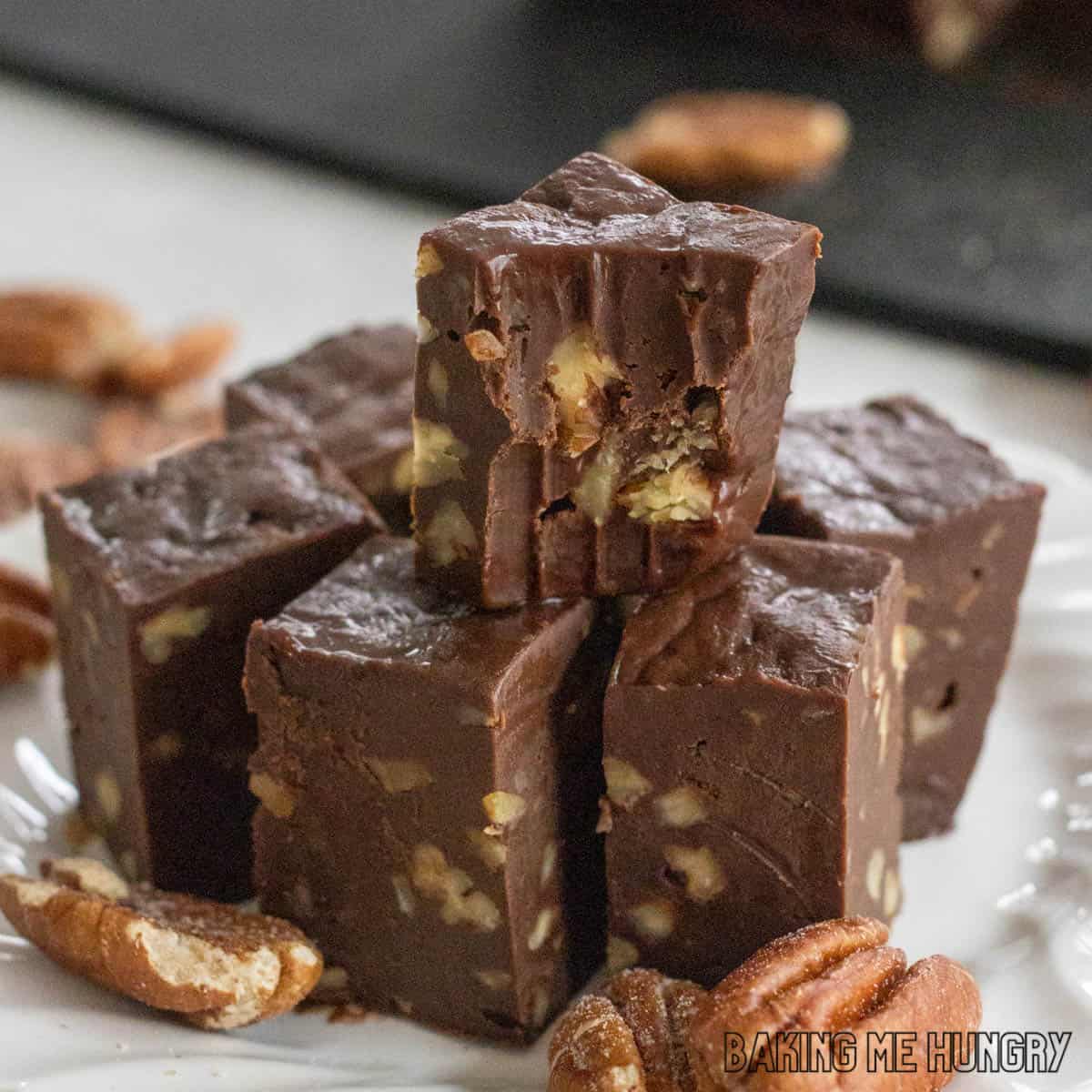 3 Ingredient Microwave Fudge 