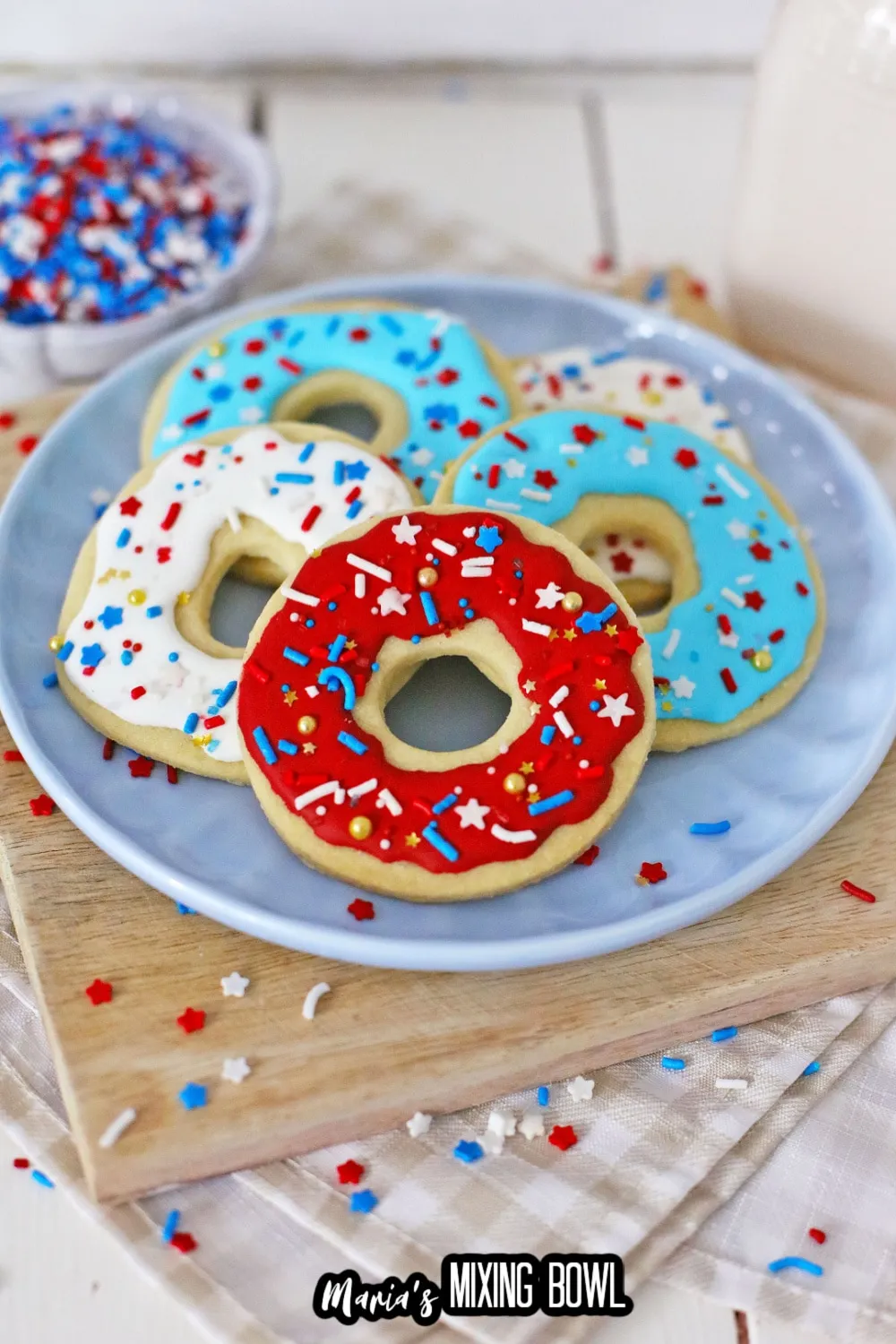 4th of July Donut Cookies 