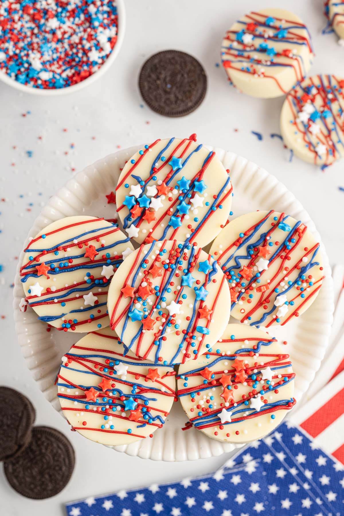 White Chocolate Covered Oreos