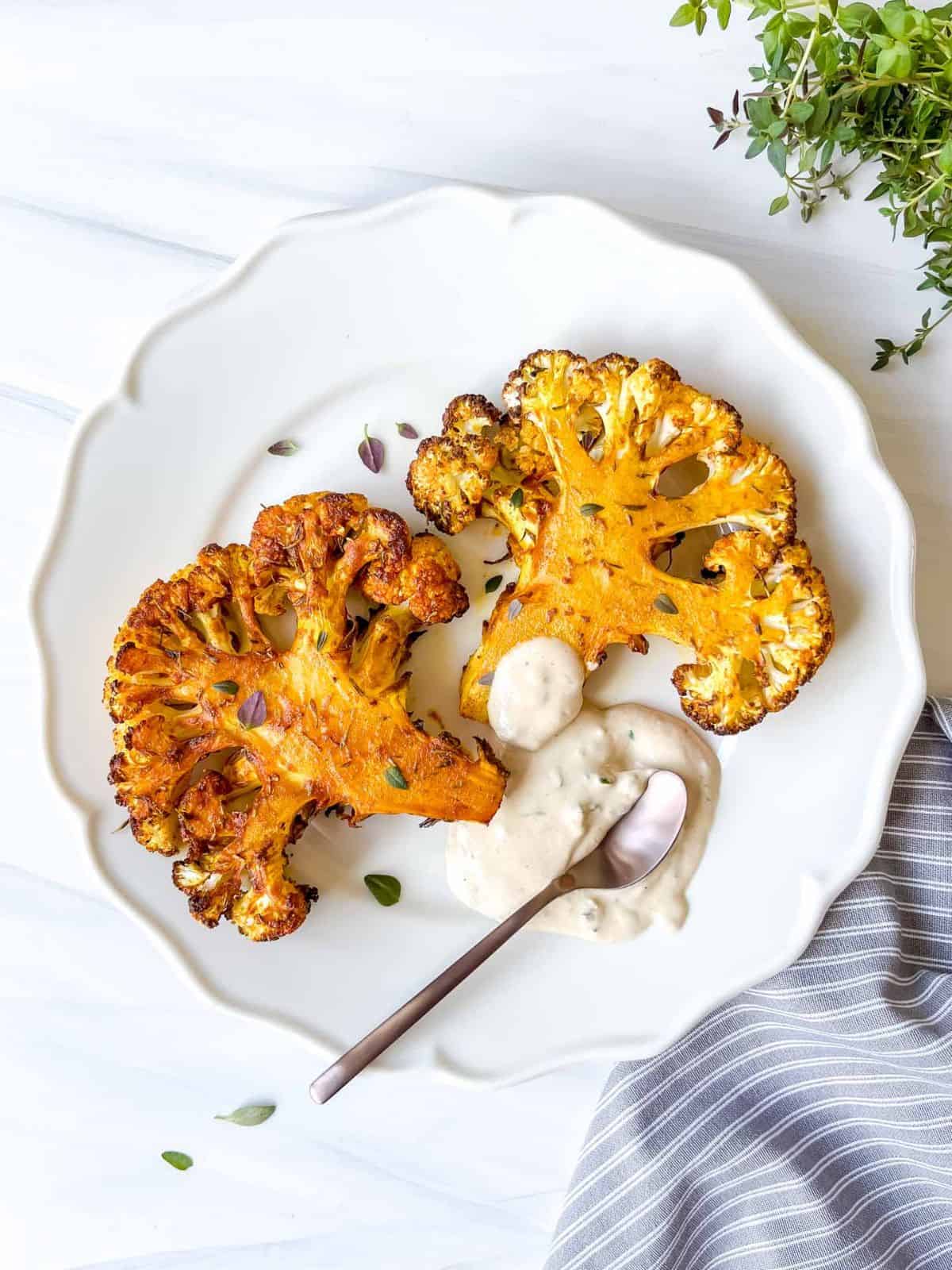 Air Fryer Cauliflower Steaks 