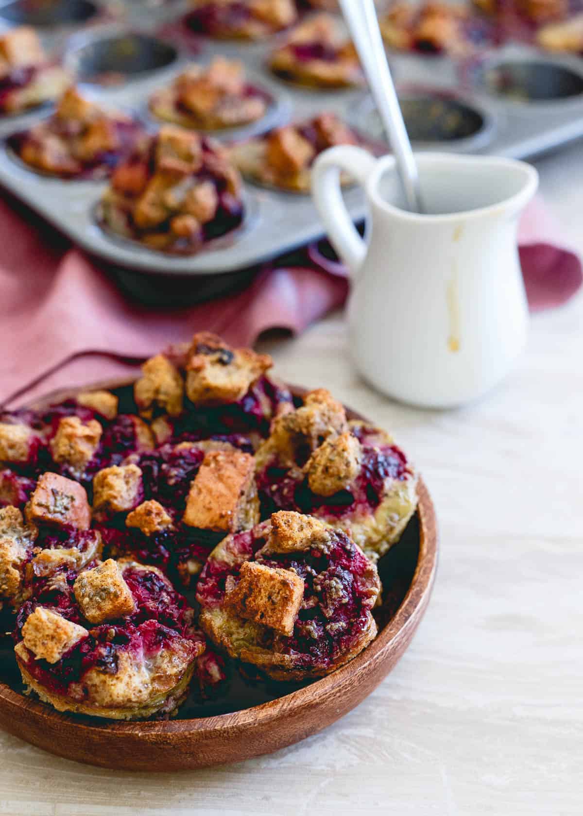 Blackberry Ginger French Toast Bites