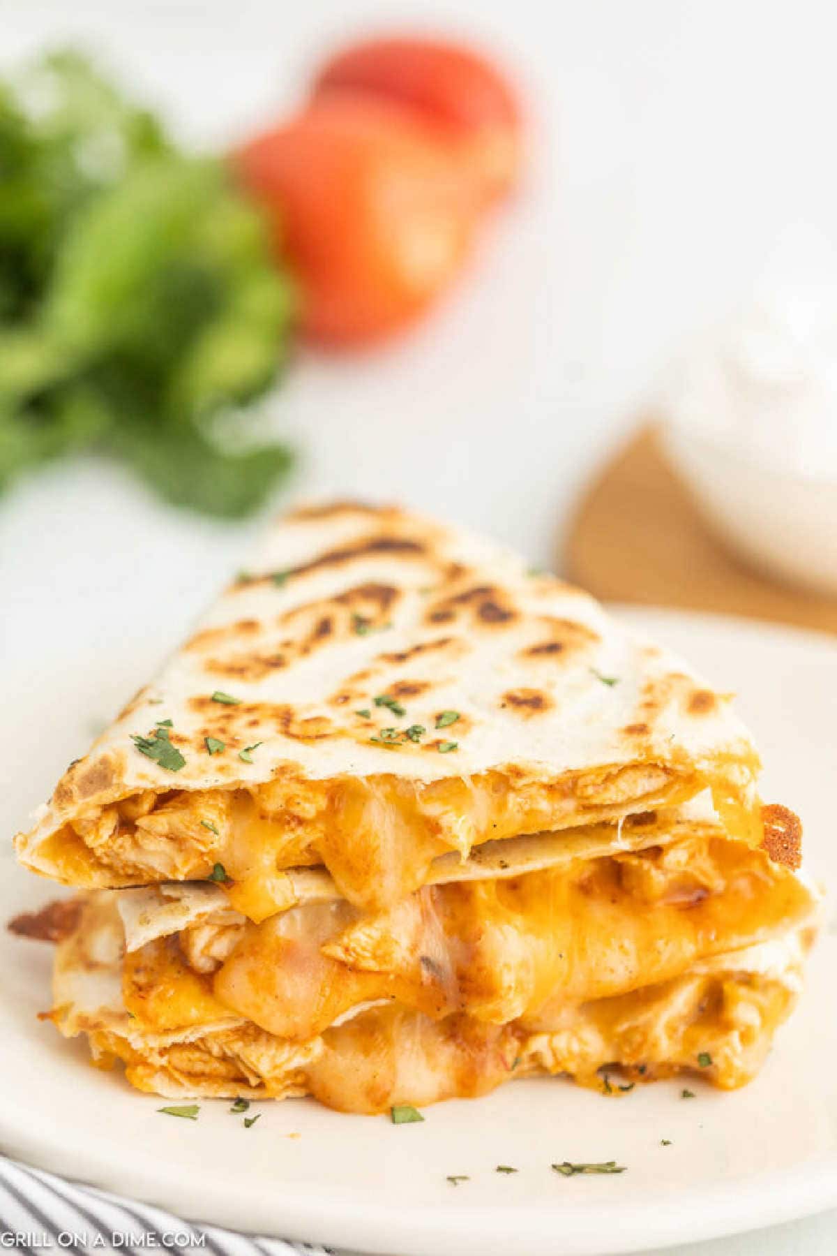 Blackstone Chicken Quesadillas Recipe