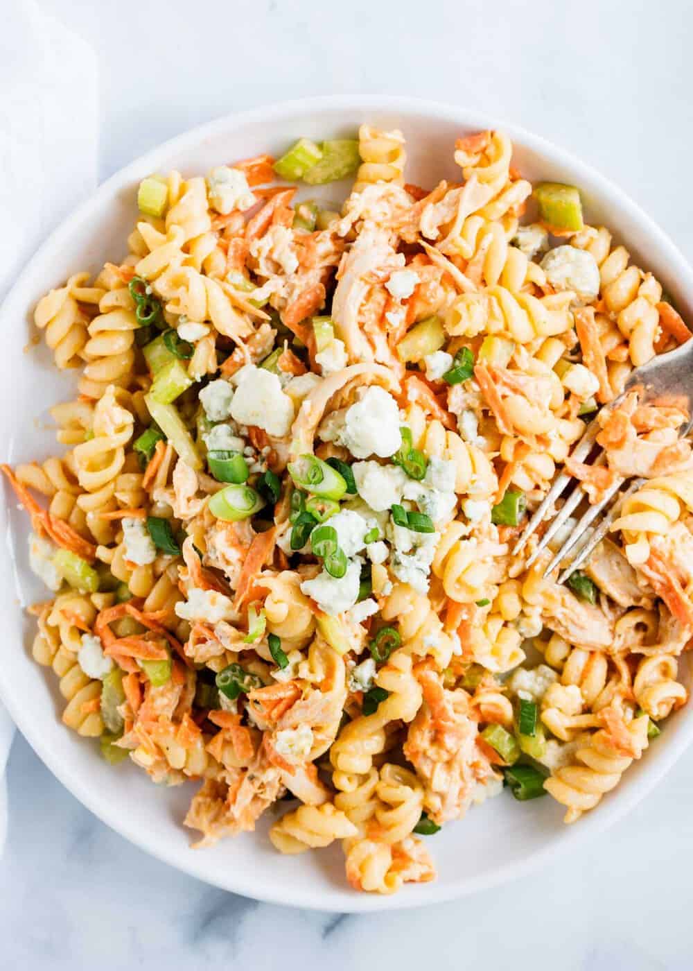 Buffalo Chicken Pasta Salad 