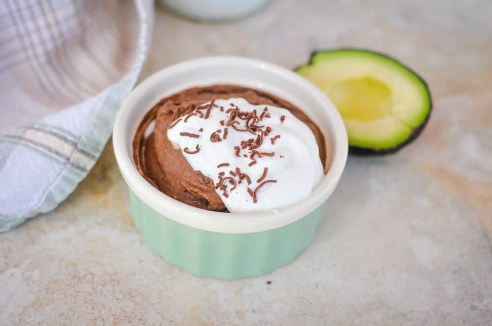 Chia Avocado Healthy Chocolate Mousse 