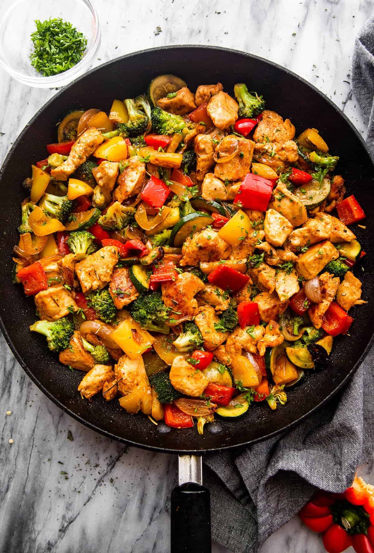 Chicken and Vegetables Skillet