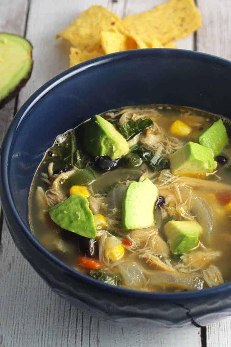 Chipotle Chicken and Black Bean Soup 