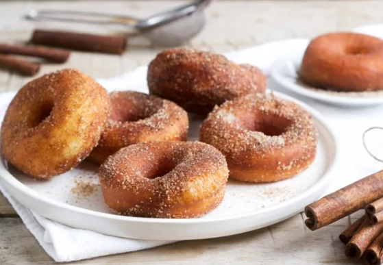 Cinnamon Sugar Air Fryer Donuts