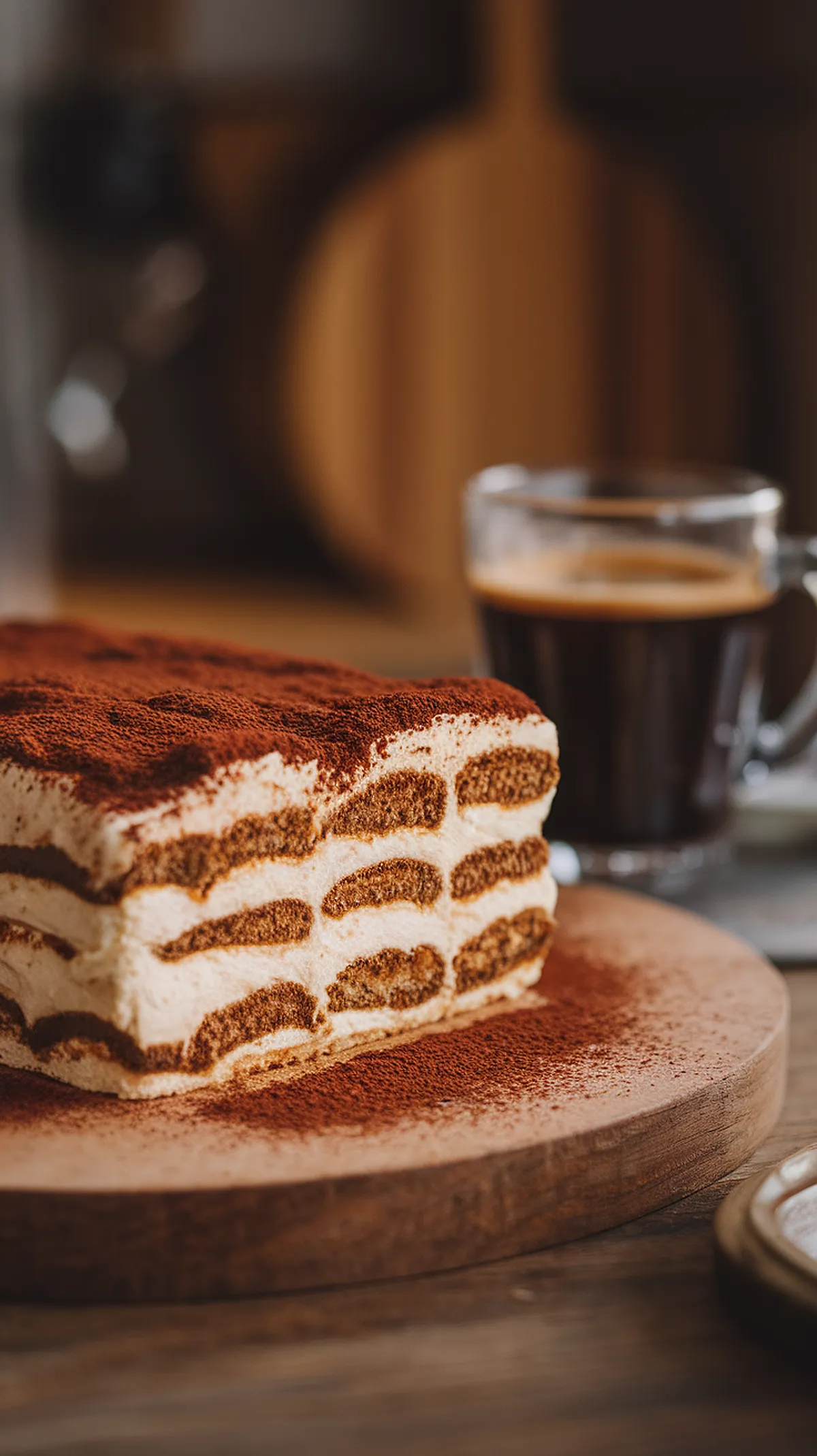 Classic Tiramisu Recipe with Coffee Dusting