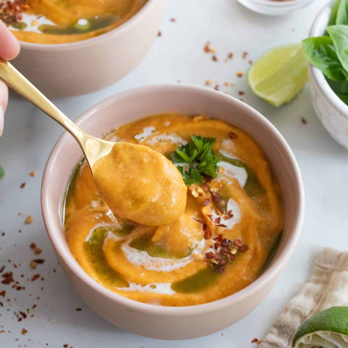 Creamy Carrot and Parsnip Soup