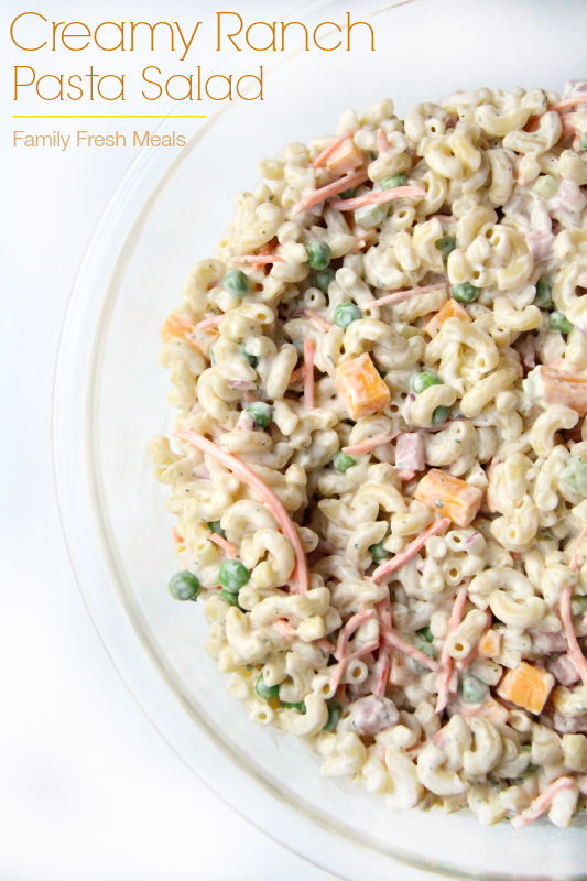 Creamy Ranch Pasta Salad 