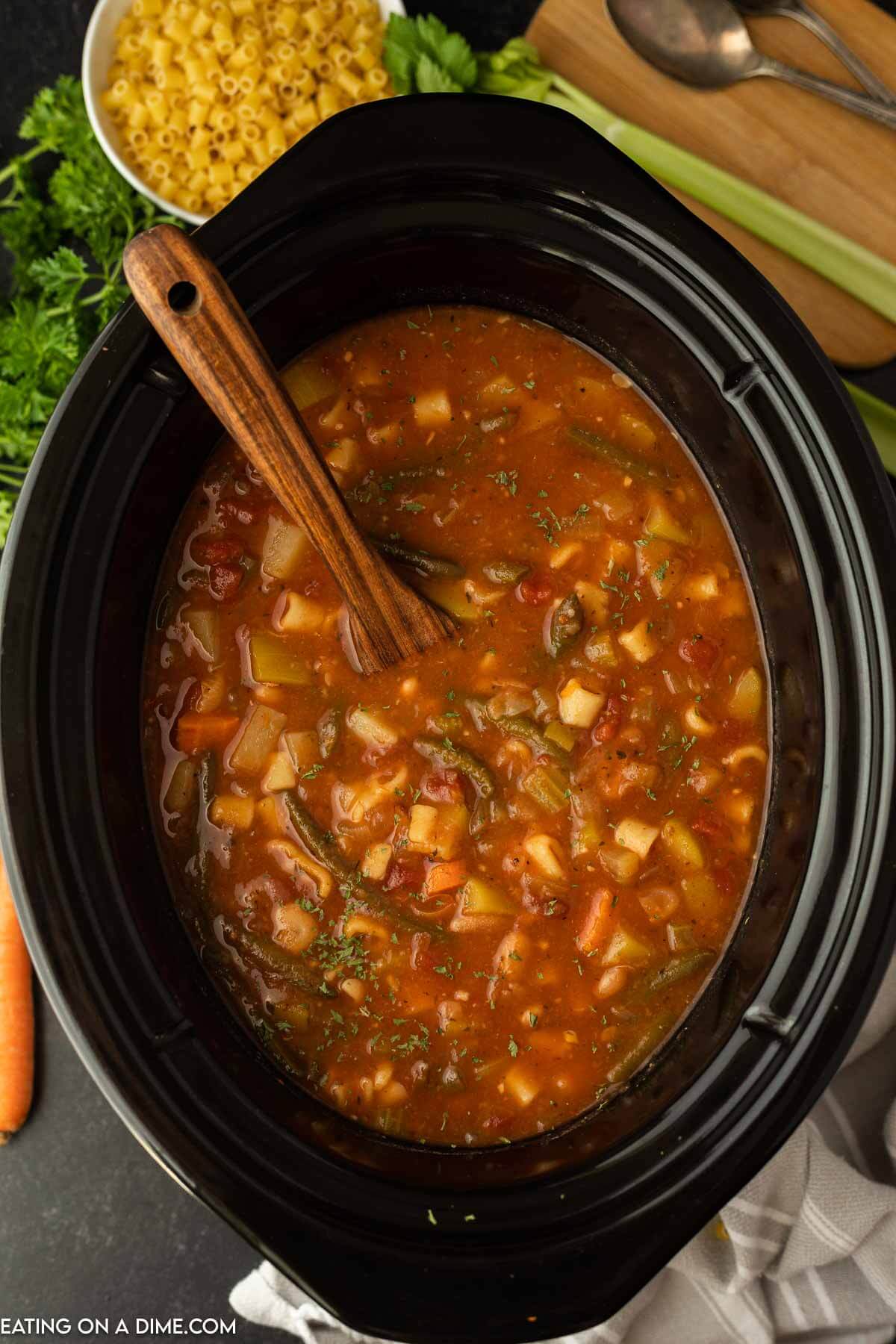 Crockpot Minestrone Soup Recipe 