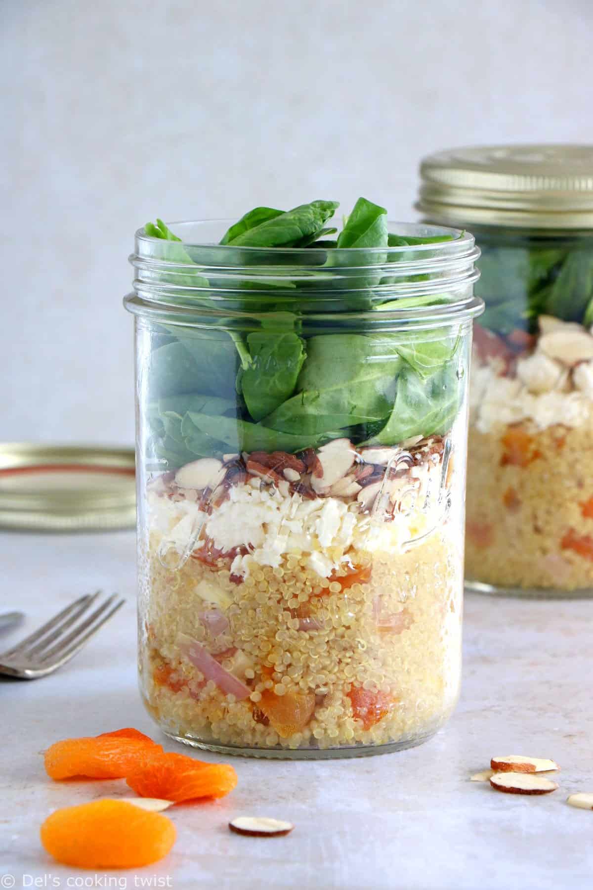 Curried Apricot Quinoa Salad Jar