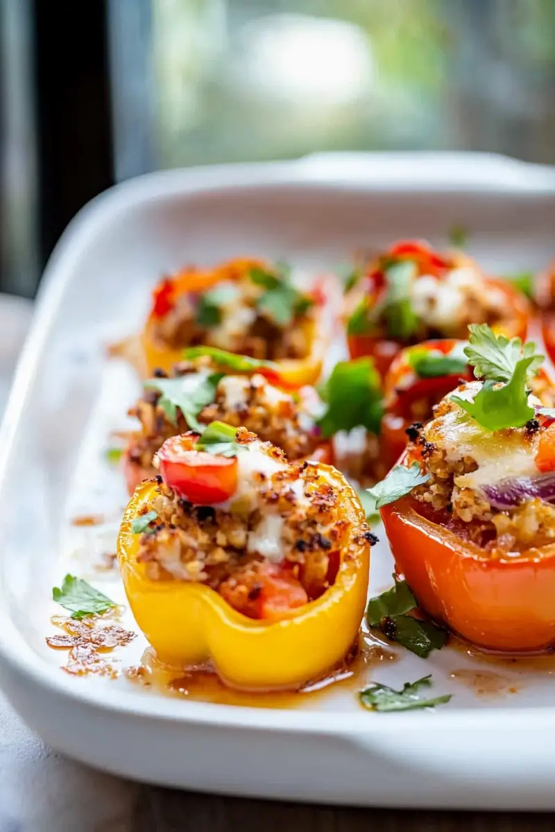 Delectable Stuffed Mini Peppers Recipe