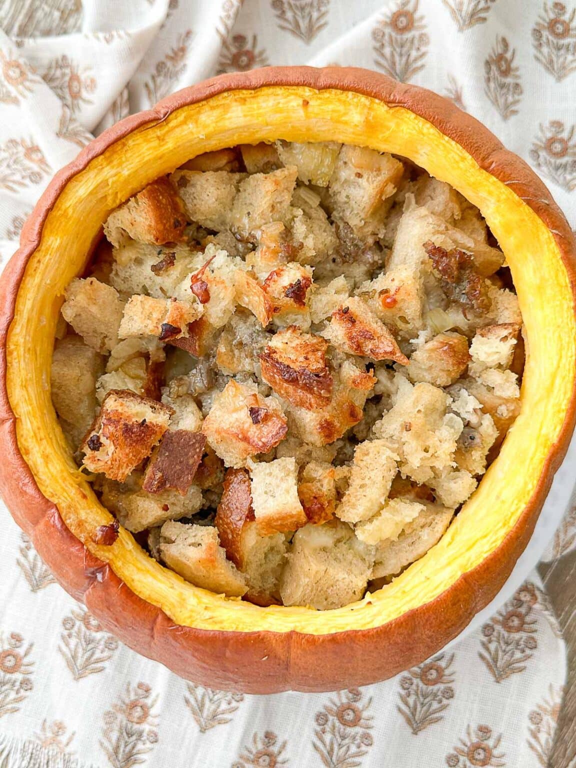 Delicious Baked Stuffed Pumpkin