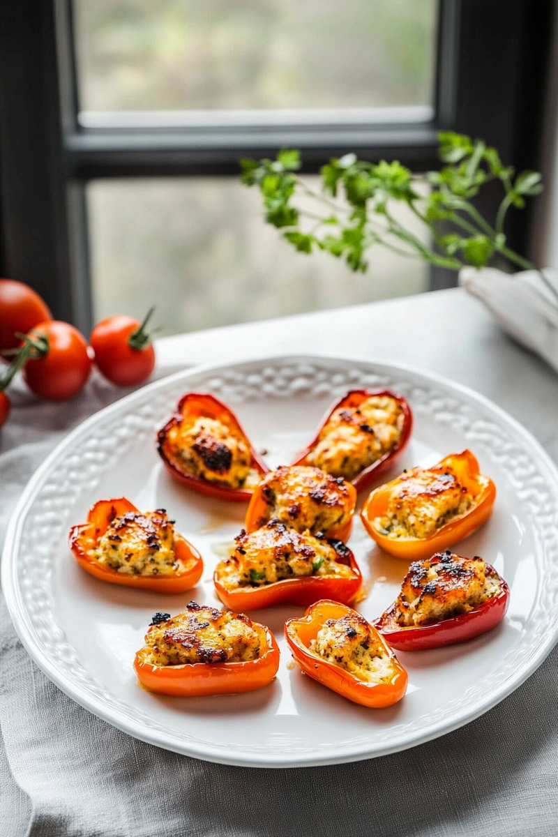 Delicious Stuffed Mini Peppers Recipe