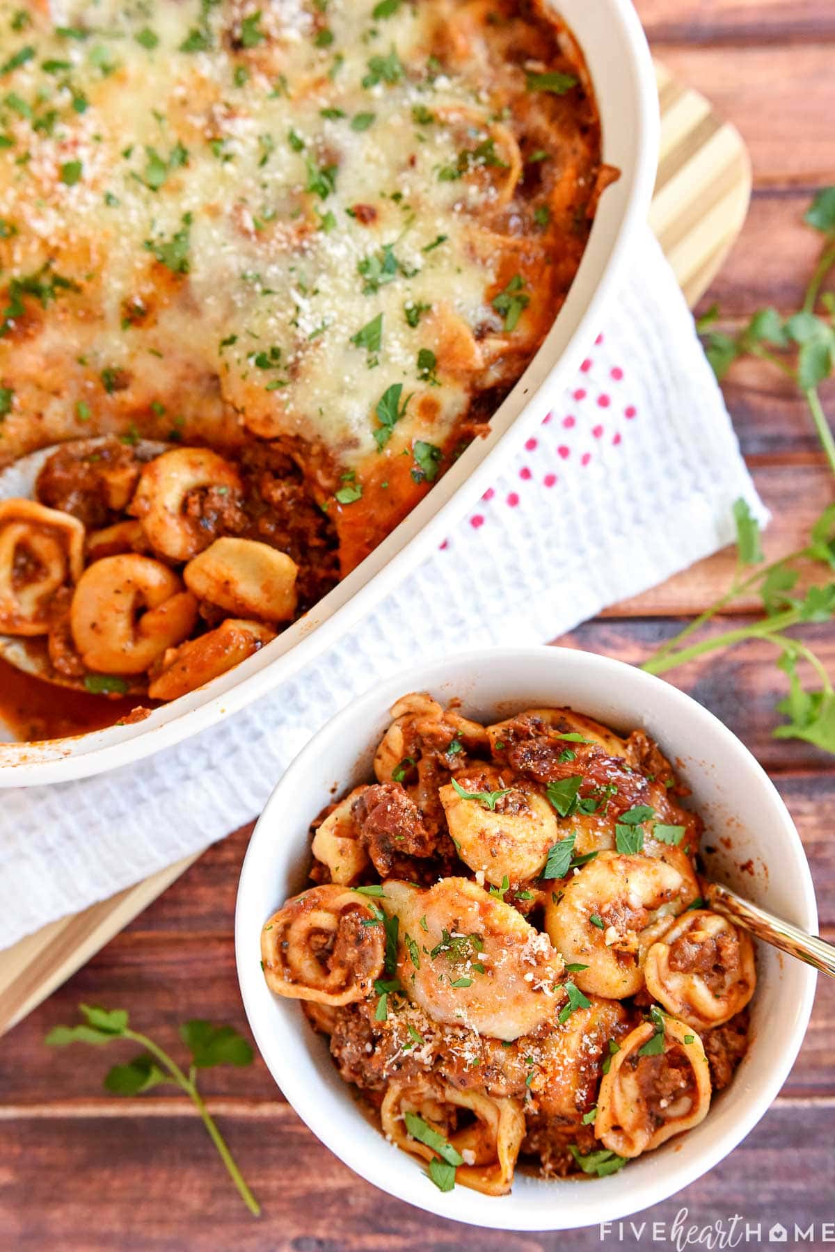 Easy Baked Tortellini