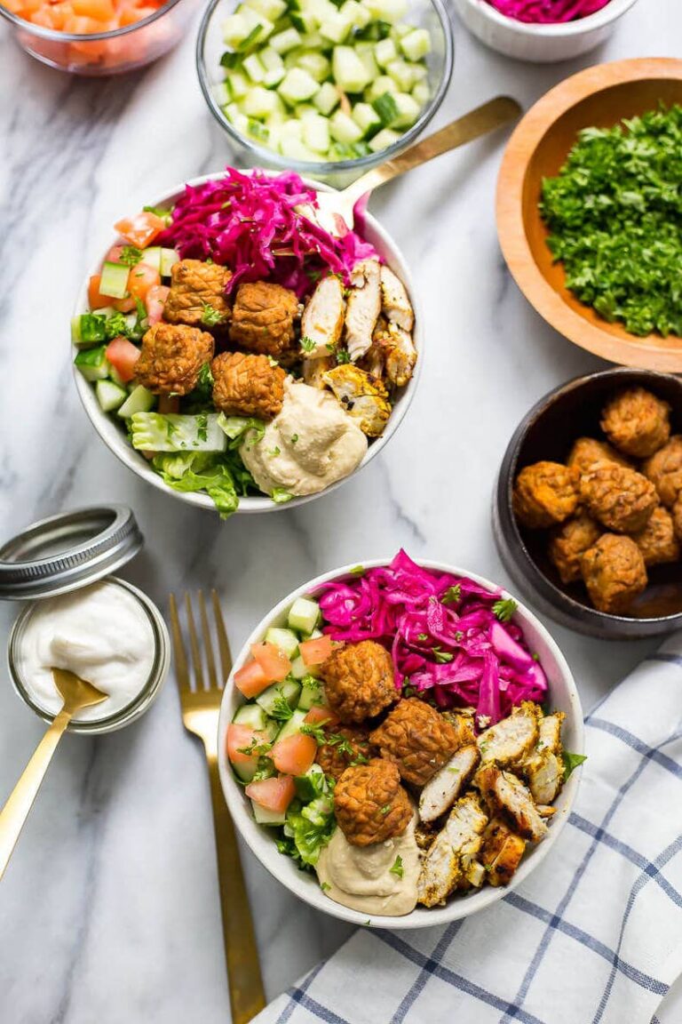 Chicken Falafel Bowls