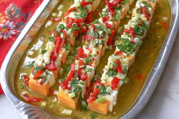 Easy Marinated Cheese Appetizer