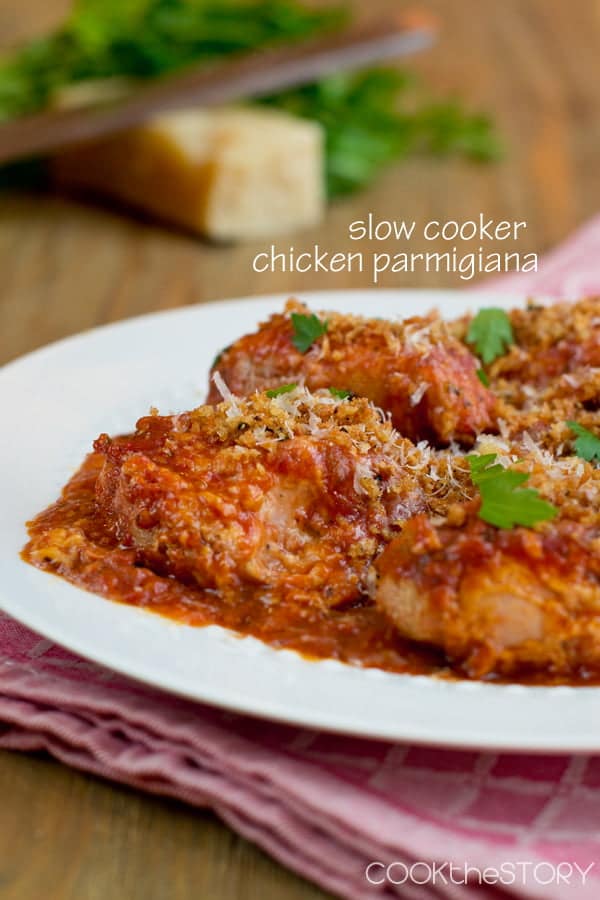 Easy Slow Cooker Chicken Parmesan