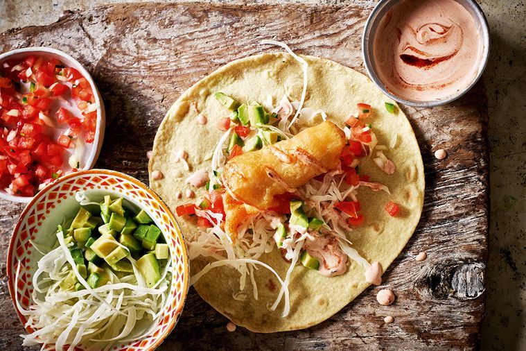 Ensenada Fish Tacos With Chilli And Coriander