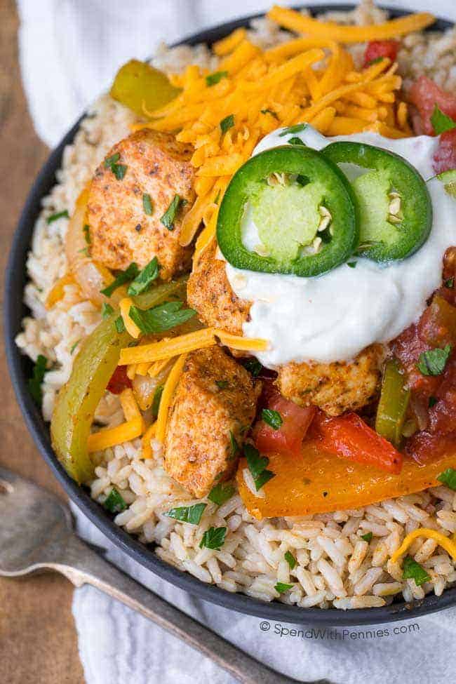 Fajita Meal Prep Bowls