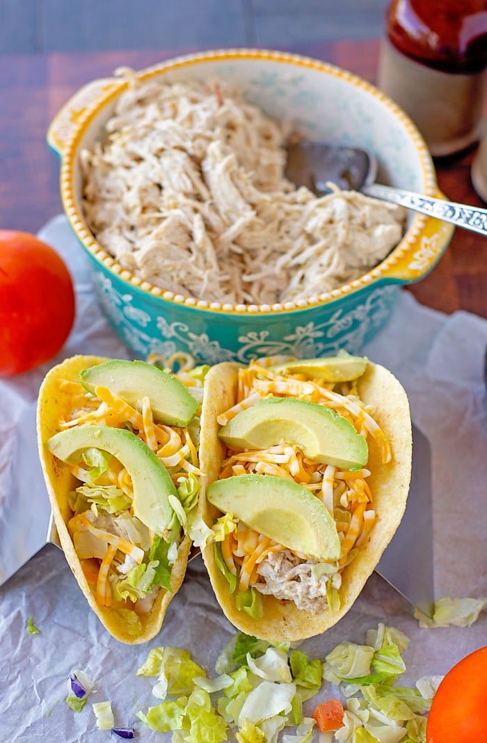 Green Chile Chicken Tacos 