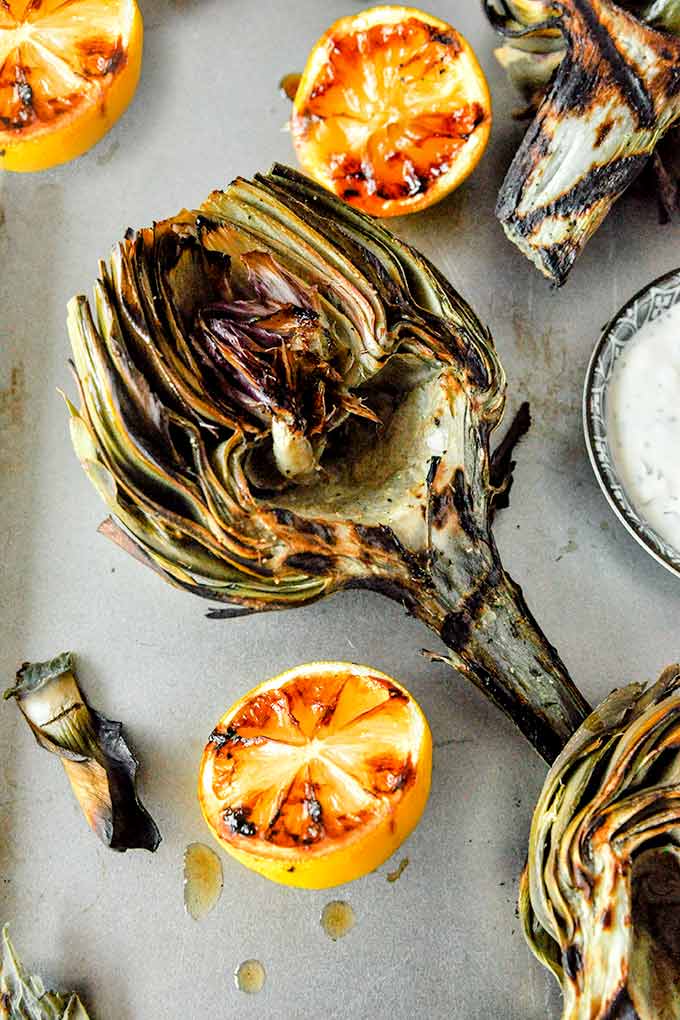 Grilled Artichoke Recipe with Magical Aioli 