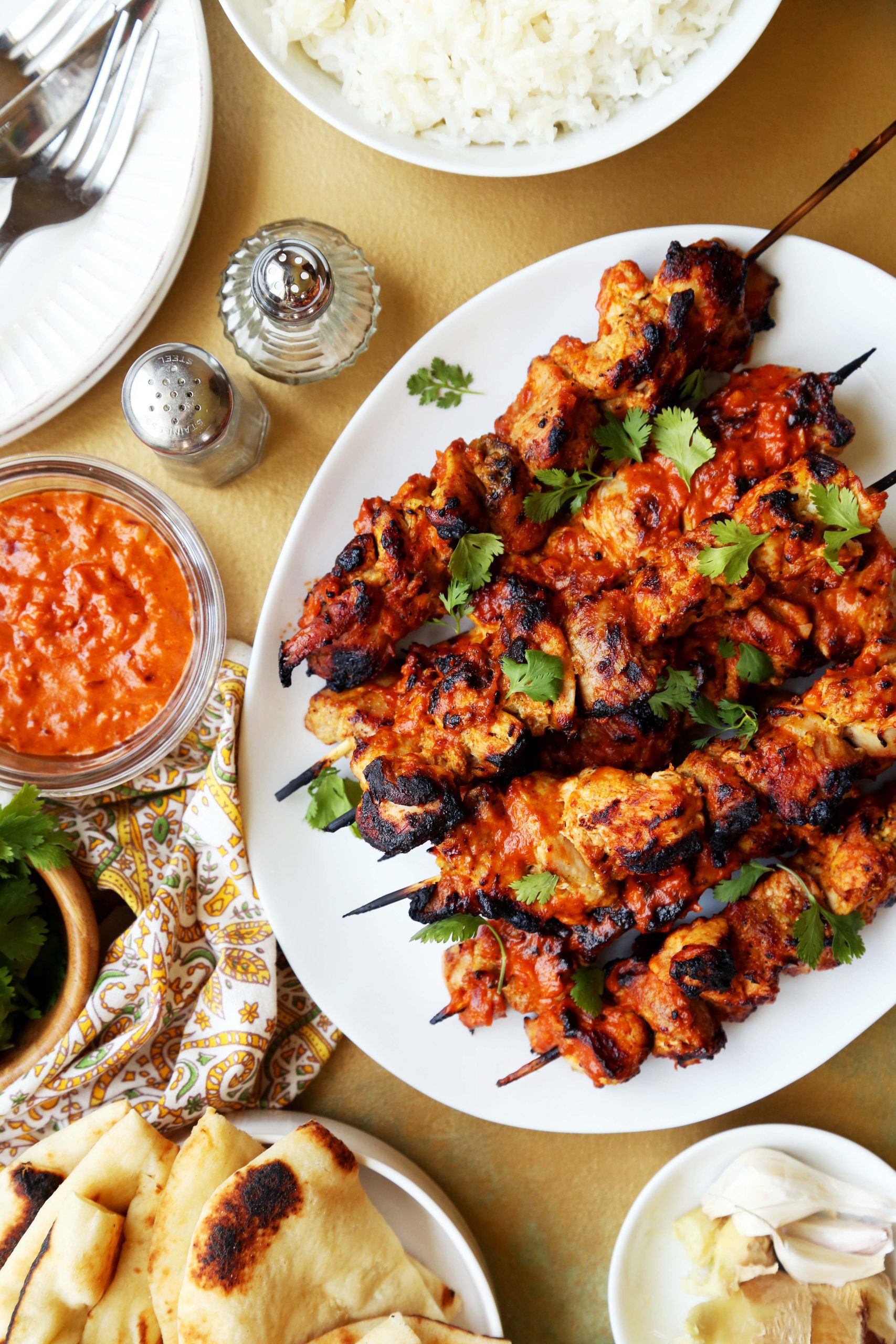 Grilled Chicken Makhani Skewers