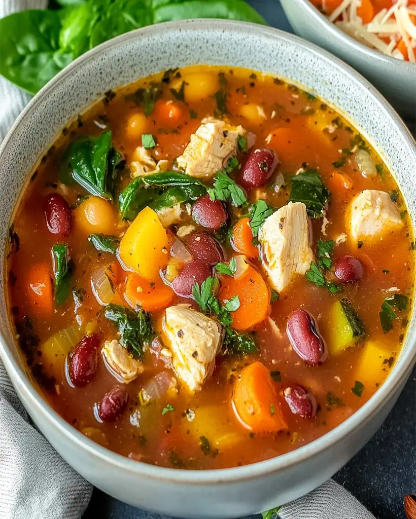 High Protein Minestrone Soup