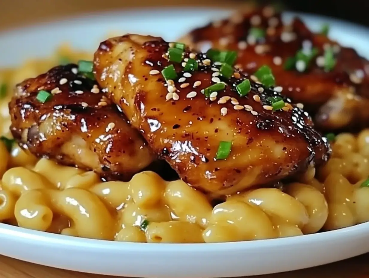 Honey Chicken Meets Macaroni and Cheese