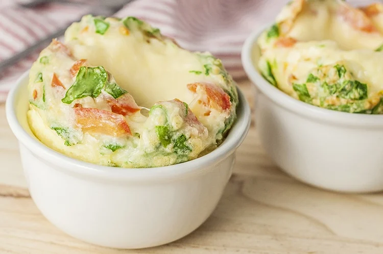 Individual Egg & Spinach Bowls