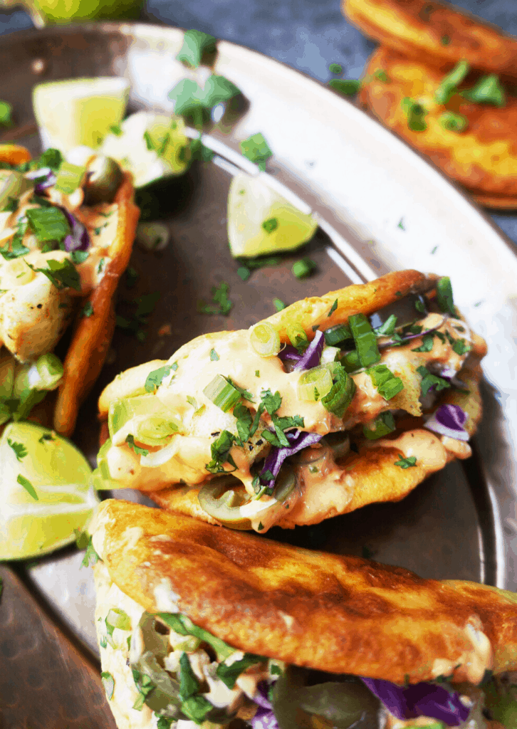 Keto Fish Tacos with Bang Bang Sauce