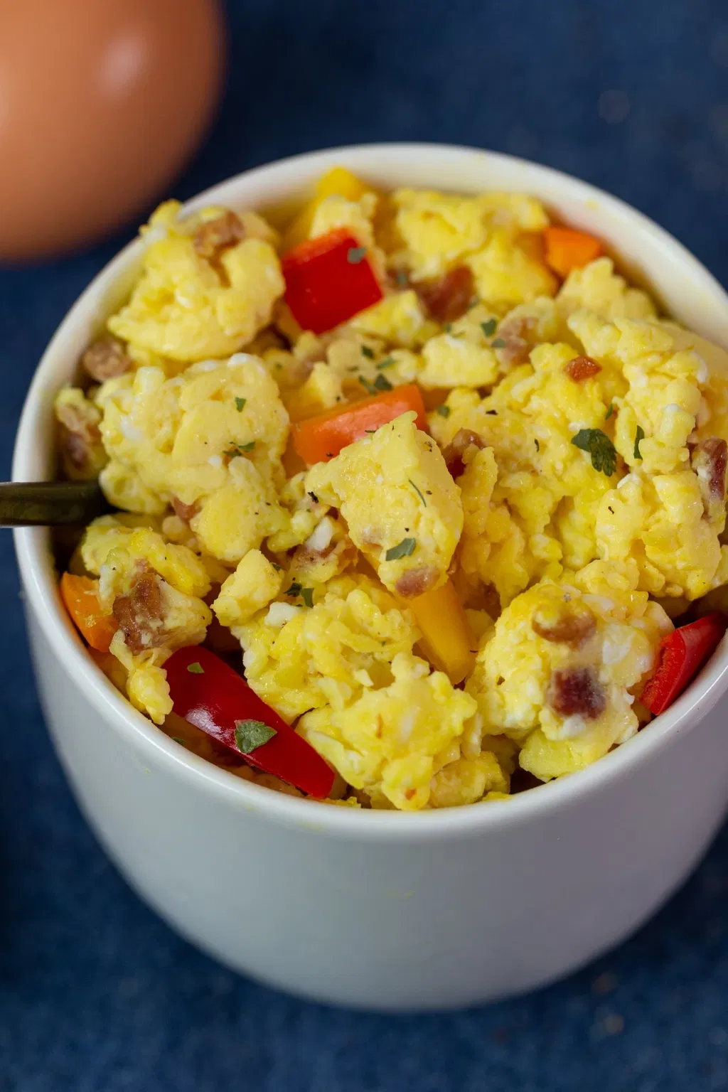 Microwave Scrambled Eggs in a Mug