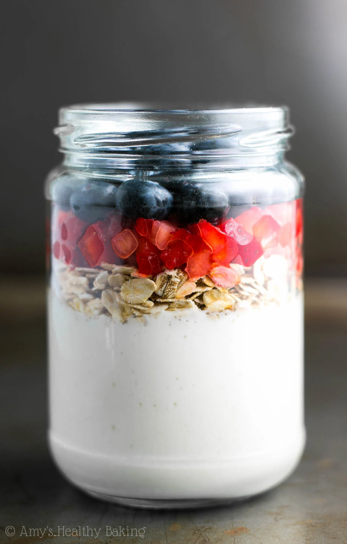 Mixed Berry Protein Overnight Oats