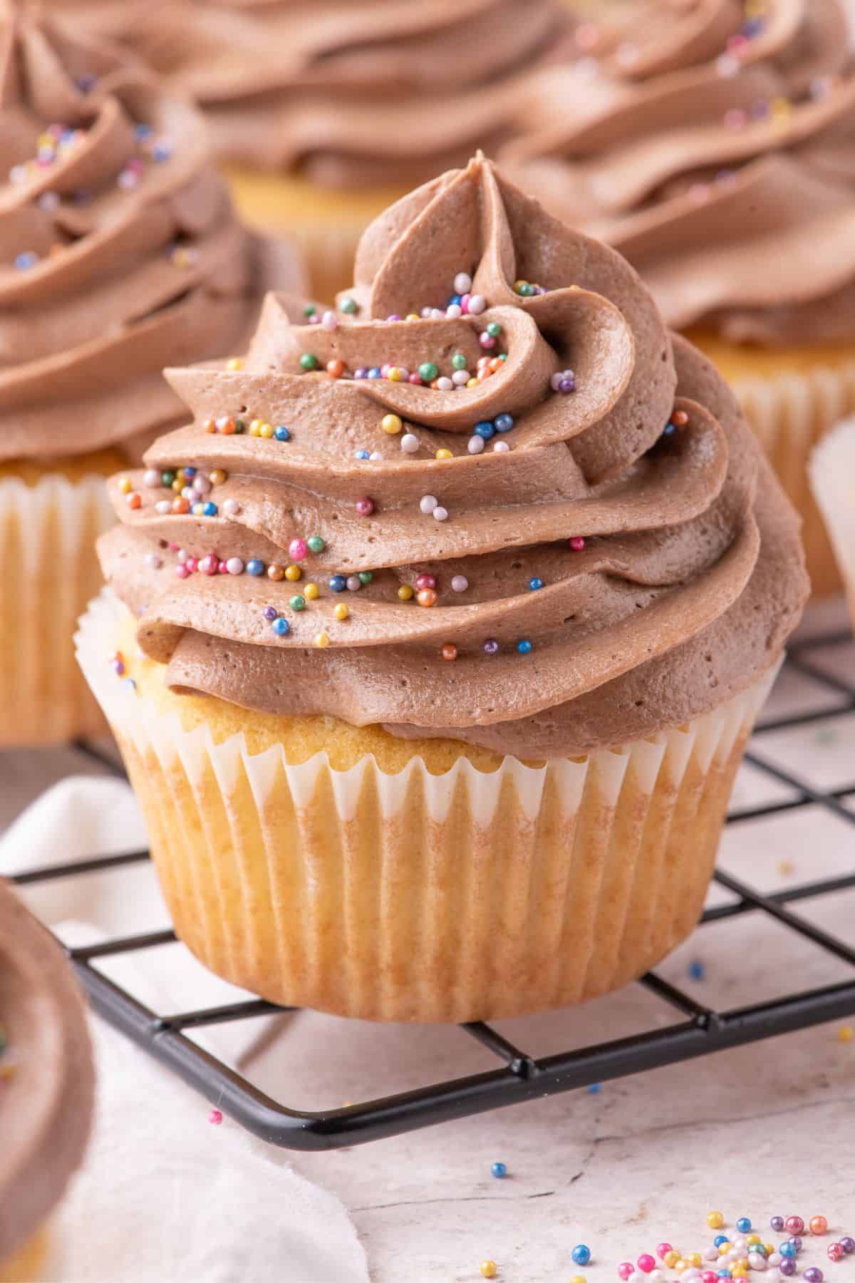 Moist Vanilla Cupcakes from Scratch