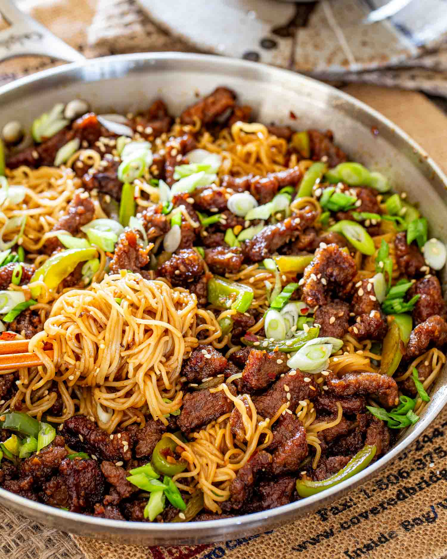 Mongolian Beef Noodles