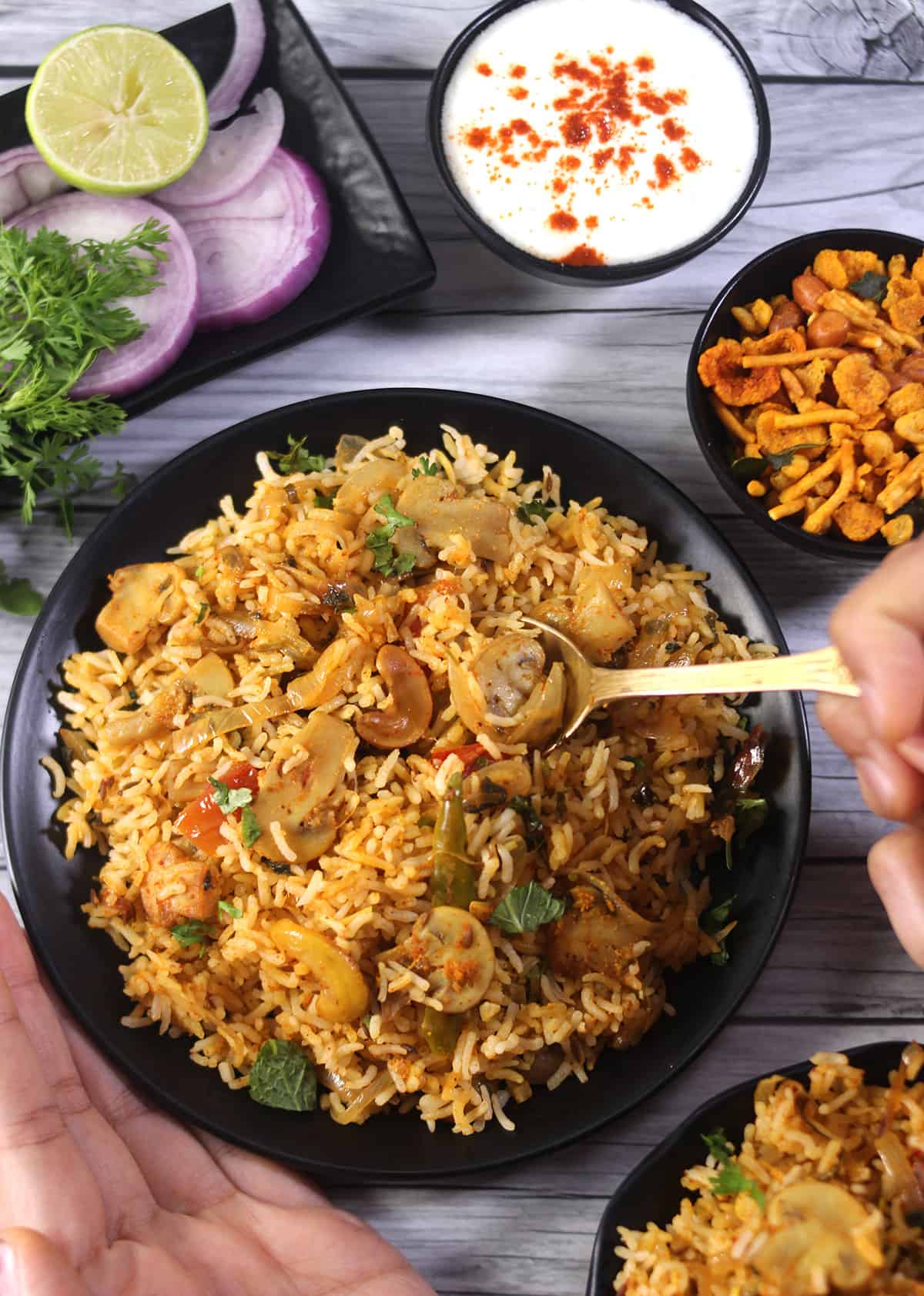 Mushroom Biryani Recipe