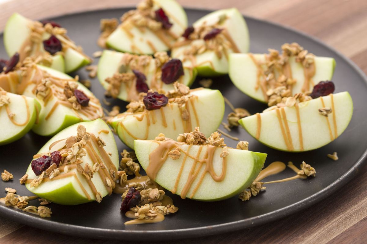 Peanut Butter Apple Nachos