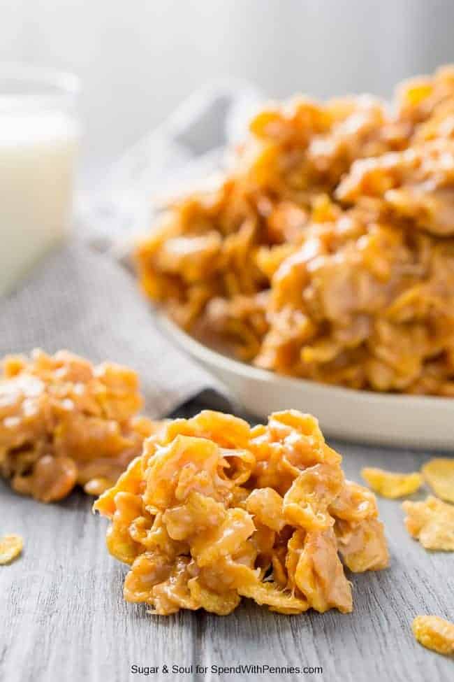 Peanut Butter Cornflake Cookies