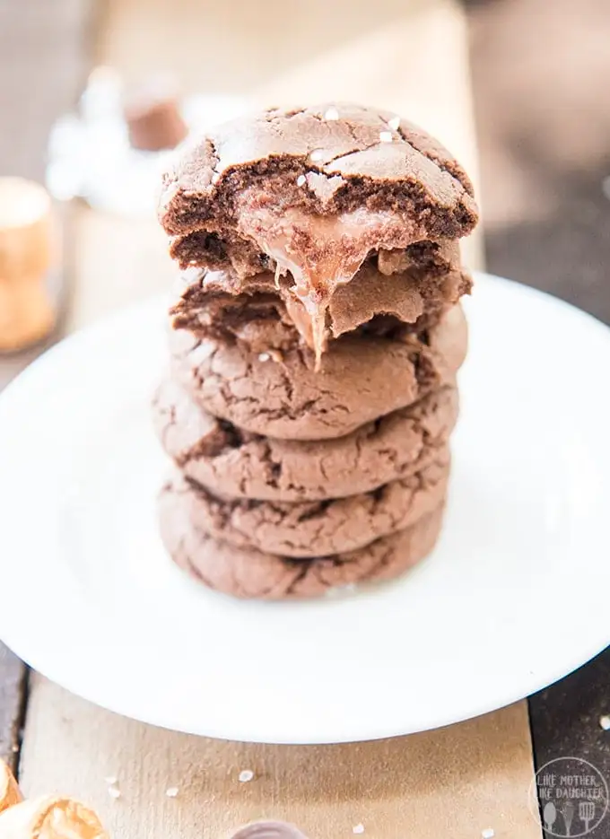 Rolo Cookies with Sea Salt