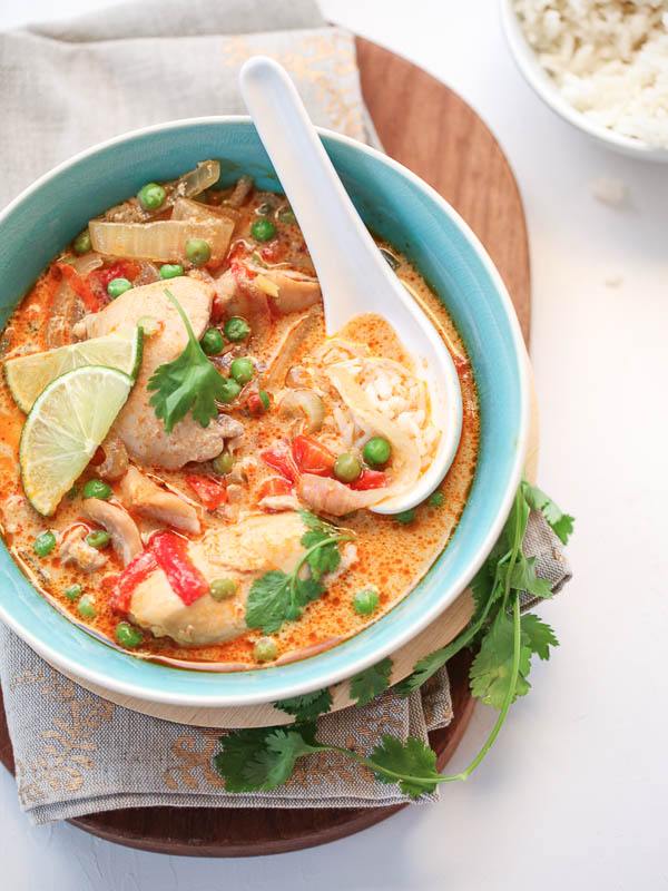 Slow Cooker Thai Chicken Soup 