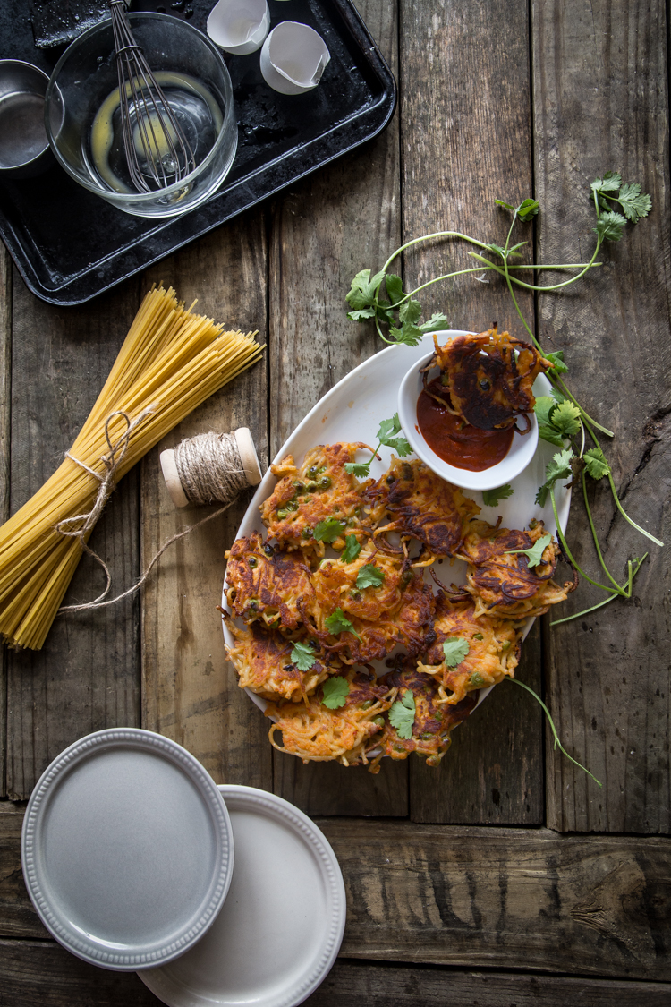 Spaghetti fritters (Frittelle di spaghetti) 